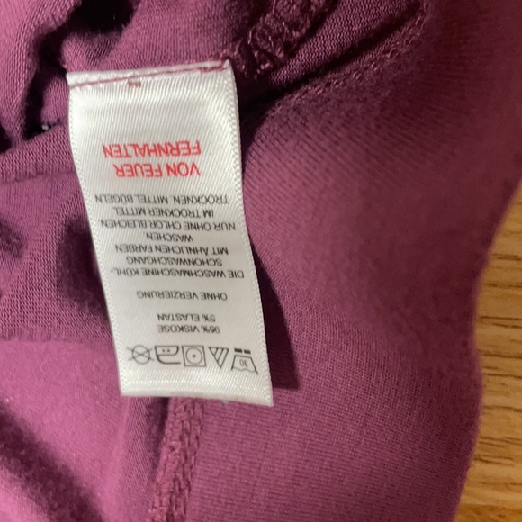 Exclusive of Decoration Size M/L light burgundy lounging/exercise pants - Picture 7 of 8